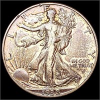 1838-D Walking Liberty Half Dollar CLOSELY