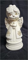 Vintage Porcelain Angel Girl With Bird Christmas