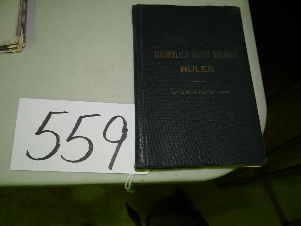 CV Railroad Rules Book 1910