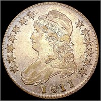 1811 Capped Bust Half Dollar CLOSELY UNCIRCULATED