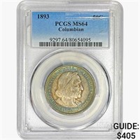 1893 Columbia Half Dollar PCGS MS64