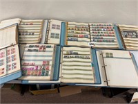 Foreign  Stamp Collector Binders w/ Loose Stamps