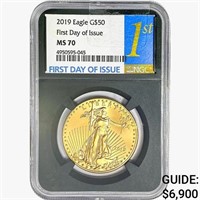 2019 $50 American 1oz. Gold Eagle NGC MS70