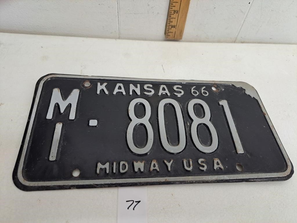 Revalidation Metal Tab License Plates & Comic Book Auction