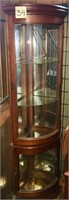 6ft Lighted Curio Cabinet untested