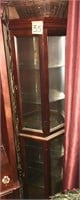 6ft Lighted Curio Cabinet untested