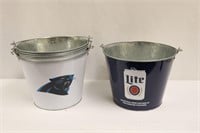 4pc Beer Buckets, Panters/Miller Lite