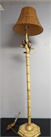 Vintage Bamboo Style Parrot Floor Lamp