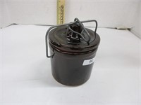 Vintage storage jar with sealed top