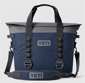 $350 YETI Hopper M30 Soft Tote Cooler in Navy