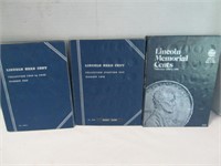 3 Albums - US Lincoln Cents with Coins 1909 & Up