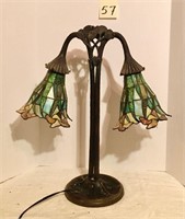 Tiffany Style Tulip Lamp (green)