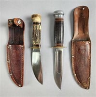 Vintage Marble's Knives - With Duck/Moose Sheaths