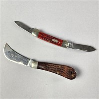 Vintage Case Knives - Hawkbill & Pocket Knife