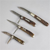 Collection of Vintage Hammer Brand Pocket Knives