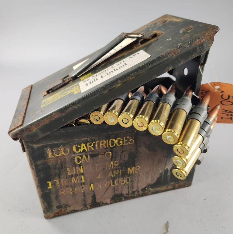 .50 Cal. - Ammo Can - 100 Rounds +/-