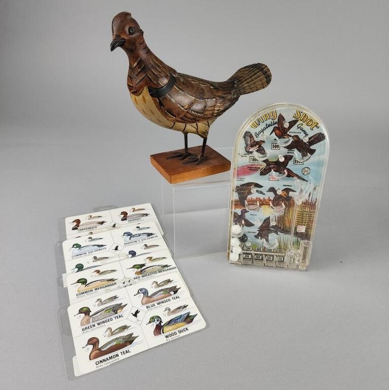 Vintage 1950's Wing Shot Game/ Wood Pheasant