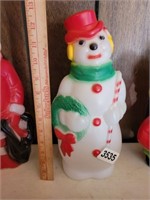 VINTAGE LIGHTED 13" EMPIRE SNOWMAN BLOW MOLD
