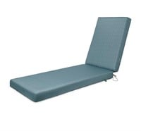 Water-Resistant Outdoor Chaise Cushion Blue Shadow
