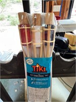 New Unopened Tiki Torches Pack of 3