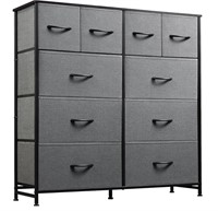 WLIVE Fabric Dresser for Bedroom, dark gray