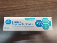 10pk. Sterile Disposable Scalpels