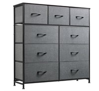 WLIVE 9-Drawer Dresser. Dark Grey