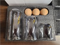 3pc. Glass Storage Jars w/ cork Ball Lids