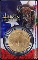 1OZ FINE GOLD AMERICAN BUFFALO 99.99% GOLD BULLION