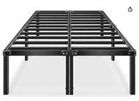 18 Inch Full Metal Platform Bed Frame, Black