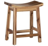 Powell Furniture Dale Saddle Bar Stool (Natural)