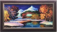 "Mountain Creek”11"x22”Original Painting-Antanenka