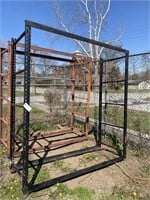 black fencing storage