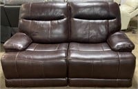 Ridgewin Leather Power Reclining Loveseat