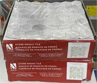 (CX) Daltile MIST MARBLE Stone Mosaic Tile