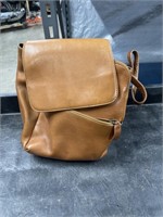 Leather Hobo Backpack Handbag