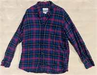 SADDLE BRED BUTTON UP FLANNEL (SZ L)