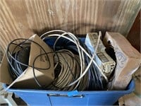 Box of misc coated wire