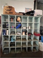 Large wood storage shelf