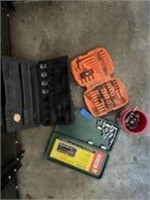 Drill bit and socket case lot (3)