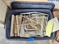 Large tote full of shelving brackets