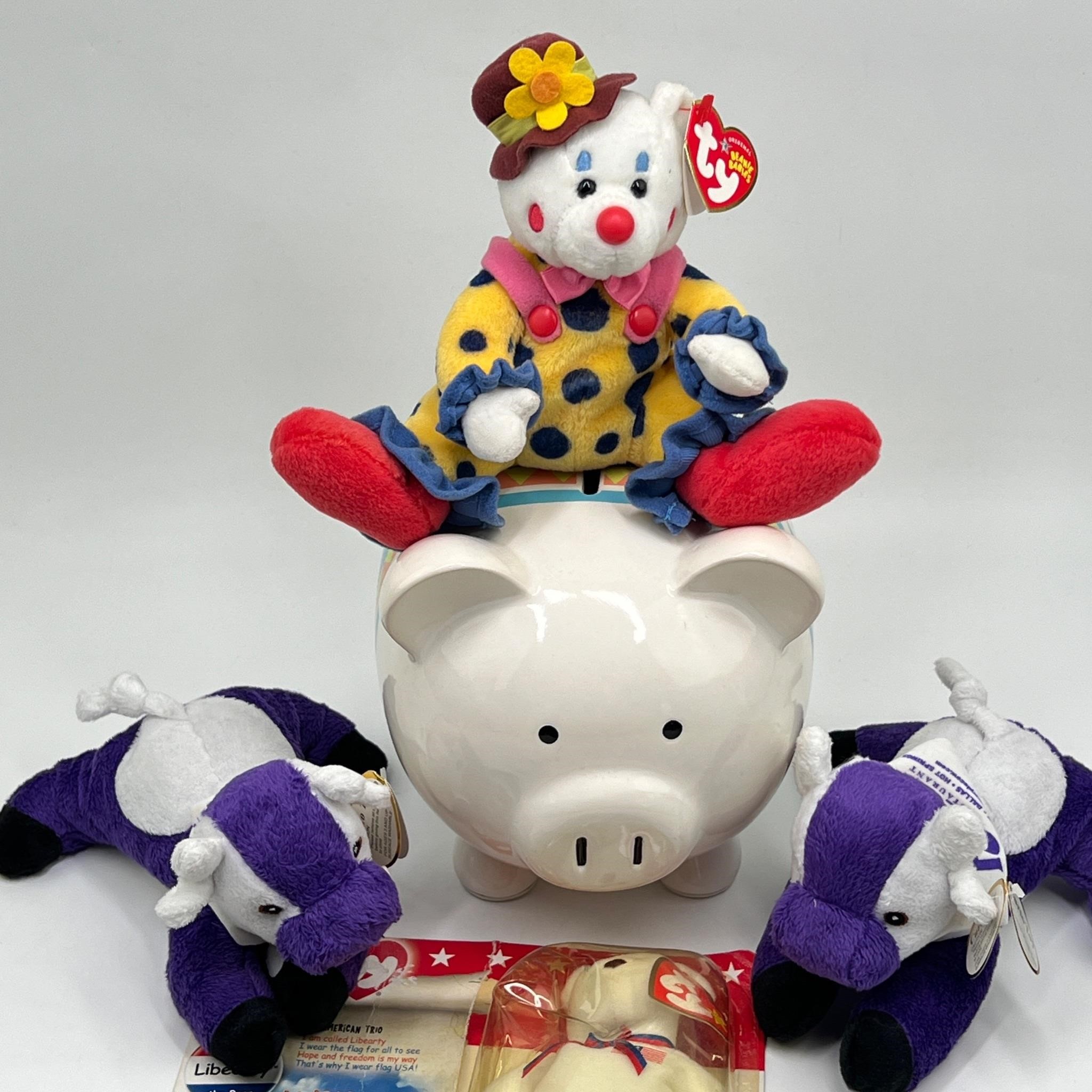 Kids TY Beanie Babies, Piggy Bank and More