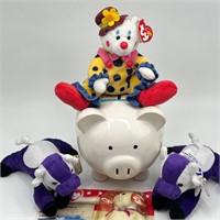 Kids TY Beanie Babies, Piggy Bank and More