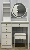 (CX) 5 Drawer Vanity w/ LED Mirror