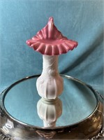L.G. Wright Peachblow Cherry Jack-in-Pulpit Vase