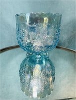 Northwood Ice Blue Carnival Grape & Cable Bowl