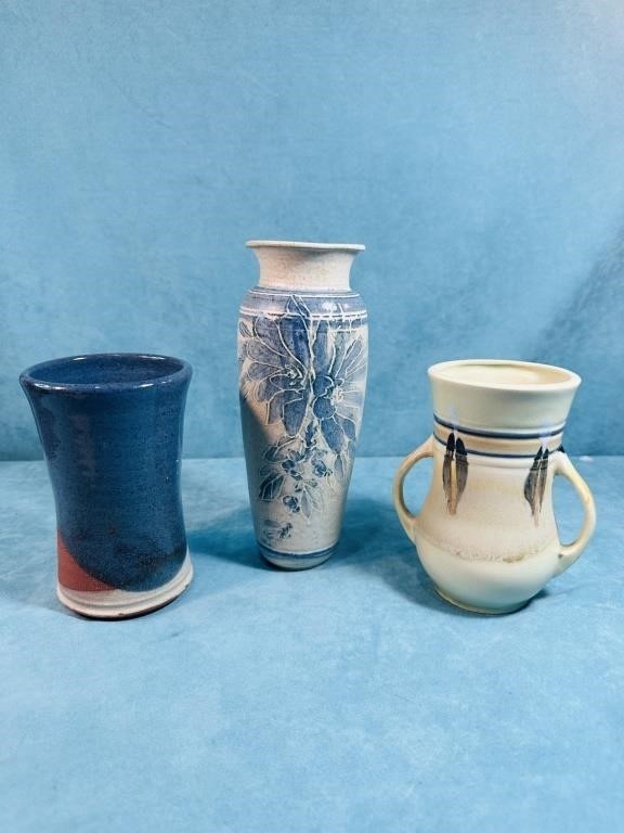 Vintage Studio Art Ceramics Lot (3)