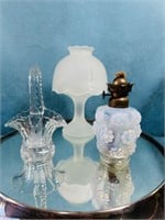 Vintage Glass lot (3) incl:Fenton & Westmoreland