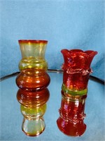 Vintage Amberina Glass Lot (2)