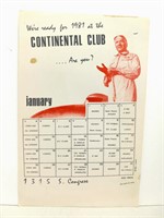 Music Poster: 1981 at the Continental Club